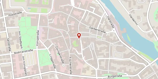 Karte der Umgebung von Rathausstr. 1, 87435 Kempten (Allgäu)
