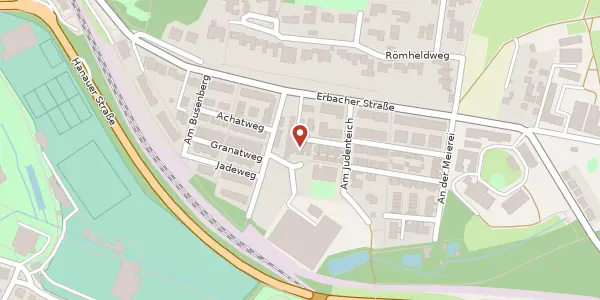 Karte der Umgebung von Rosenquarzweg 13, 64287 Darmstadt