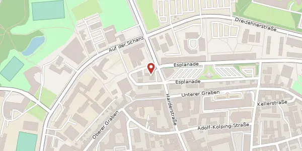 Karte der Umgebung von Harderstr. 39, 85049 Ingolstadt