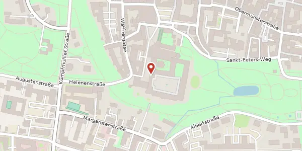 Karte der Umgebung von Emmeramsplatz 5, 93047 Regensburg