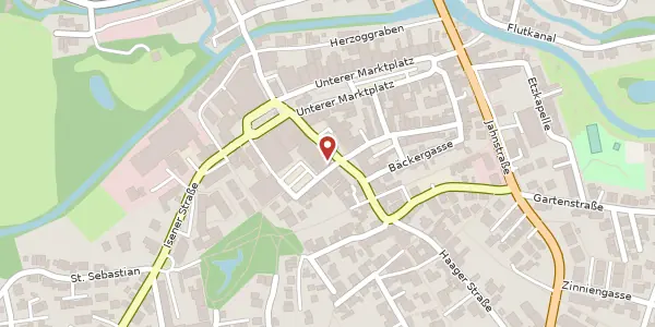 Karte der Umgebung von Rathausplatz 8, 84405 Dorfen