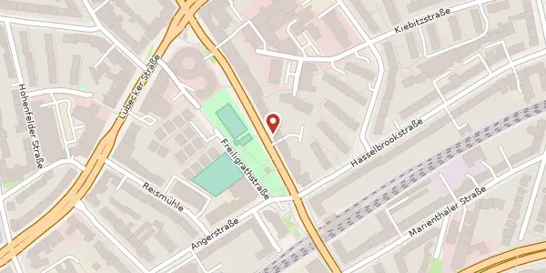 Karte der Umgebung von Landwehr 25, 22087 Hamburg