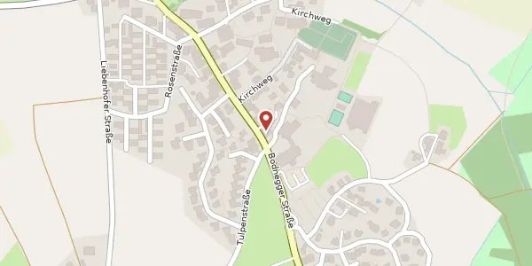 Karte der Umgebung von Bodnegger Straße 19, 88287 Grünkraut