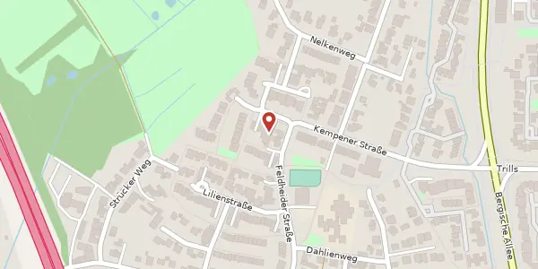 Karte der Umgebung von Kempener Str. 14, 40699 Erkrath