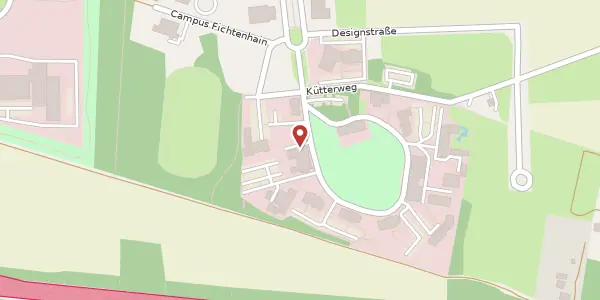 Karte der Umgebung von Campus Fichtenhain 57a, 47807 Krefeld