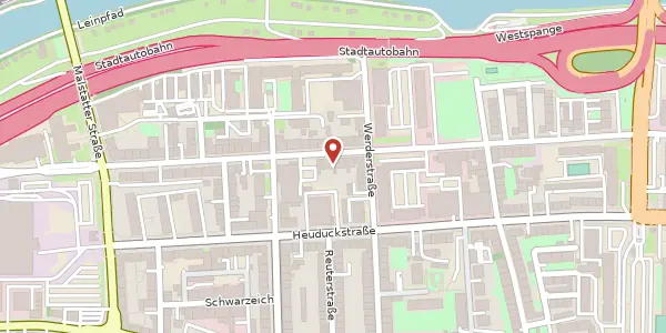 Karte der Umgebung von Hohenzollernstraße 85, 66117 Saarbrücken