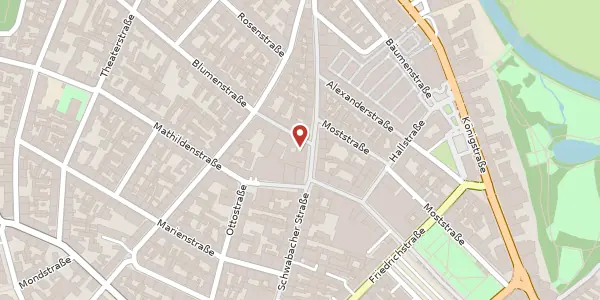 Karte der Umgebung von Schwabacher Str. 28, 90762 Fürth