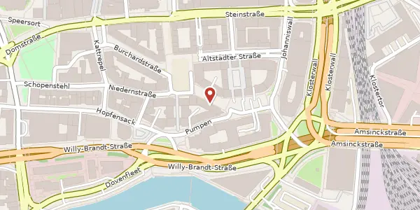 Karte der Umgebung von Burchardstraße 13, 20095 Hamburg