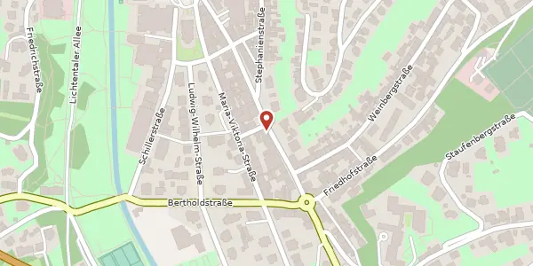 Karte der Umgebung von Lichtentaler Straße 54, 76530 Baden-Baden