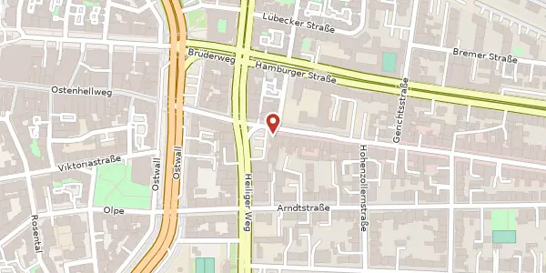 Karte der Umgebung von Kaiserstr. 15, 44135 Dortmund