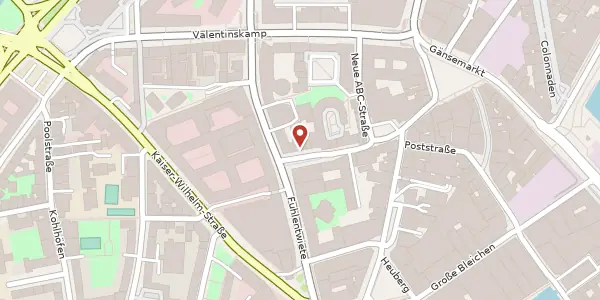 Karte der Umgebung von ABC-Straße 38, 20354 Hamburg