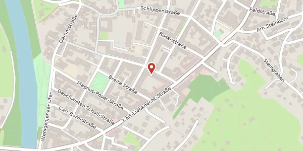 Karte der Umgebung von Schenkstraße 7, 07749 Jena