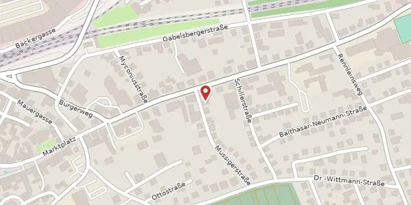 Karte der Umgebung von Kronacher Str. 22a, 96215 Lichtenfels