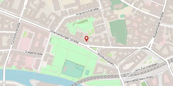 Karte der Umgebung von Oranienburger Straße 16, 10178 Berlin