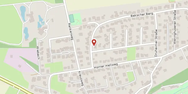 Karte der Umgebung von Bekscher Berg 6, 33100 Paderborn