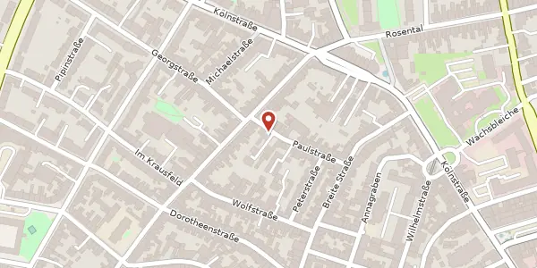 Karte der Umgebung von Paulstraße 25, 53111 Bonn