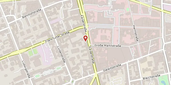 Karte der Umgebung von Kaiserstr. 44, 63065 Offenbach