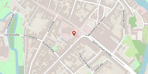 Karte der Umgebung von Katharinenkirchplatz 11, 14776 Brandenburg