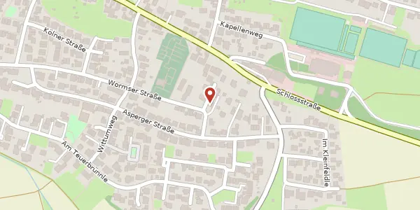 Karte der Umgebung von Wormser Straße 20, 74078 Heilbronn