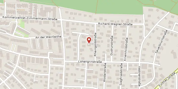 Karte der Umgebung von Rheingoldstr. 7a, 90513 Zirndorf