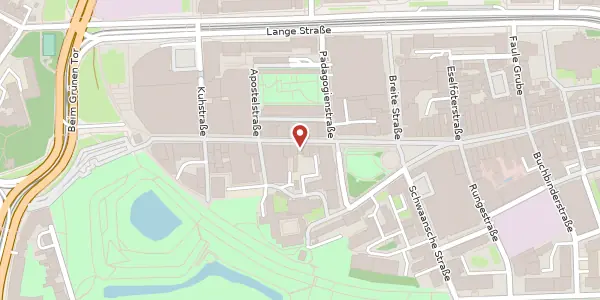 Karte der Umgebung von Kröpeliner Straße 31, 18055 Rostock