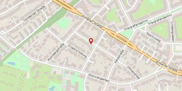 Karte der Umgebung von Ulmenallee 16, 44803 Bochum