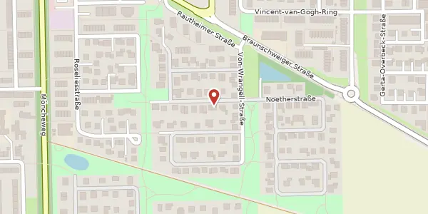 Karte der Umgebung von Eulerstraße 13, 38126 Braunschweig