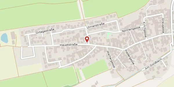 Karte der Umgebung von Hauptstraße 41, 55288 Gabsheim