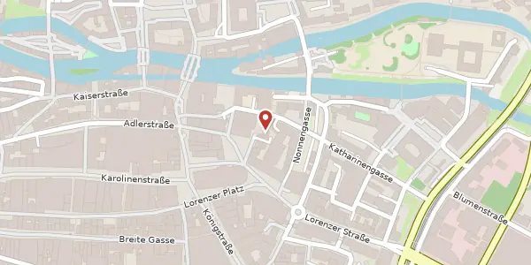 Karte der Umgebung von Pfarrgasse 9, 90402 Nürnberg