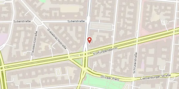 Karte der Umgebung von Kurfürstendamm 59, 10707 Berlin