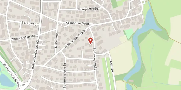 Karte der Umgebung von Spitzwegstraße 6, 91056 Erlangen