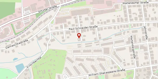 Karte der Umgebung von Max-Reger-Straße 14, 99425 Weimar
