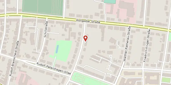 Karte der Umgebung von Johann-Stelling-Straße 40, 17489 Greifswald