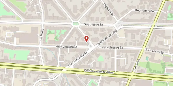Karte der Umgebung von Lassallestraße 1, 34119 Kassel