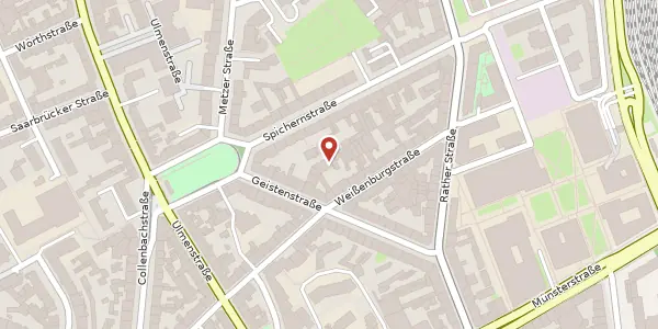 Karte der Umgebung von Weißenburgstr. 48a, 40476 Düsseldorf