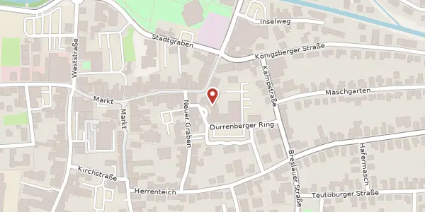 Karte der Umgebung von Dürrenberger Ring 20, 49324 Melle