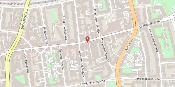 Karte der Umgebung von Saarlandstr. 84-86, 44139 Dortmund