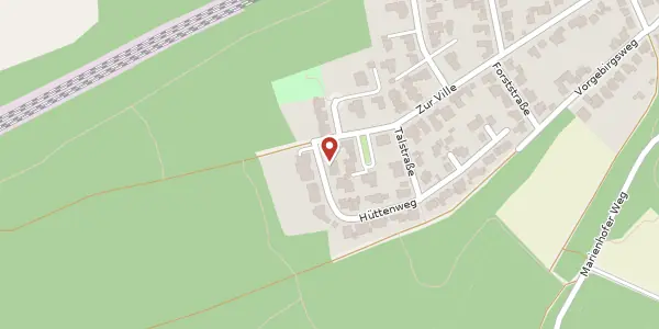 Karte der Umgebung von Hüttenweg 10, 50226 Frechen