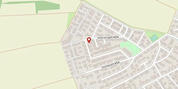 Karte der Umgebung von Westerwaldstr. 3, 63454 Hanau