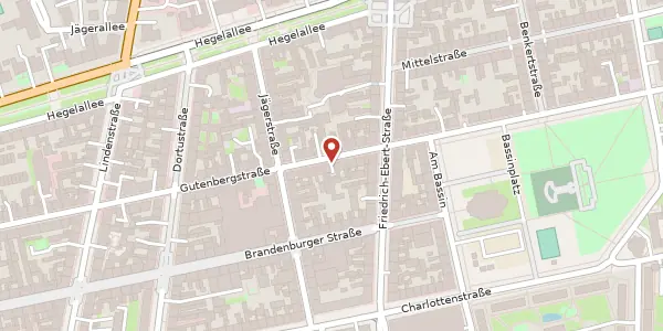Karte der Umgebung von Gutenbergstr. 29, 14467 Potsdam