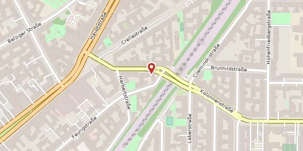 Karte der Umgebung von Kolonnenstraße 8, 10827 Berlin