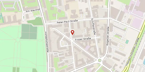 Karte der Umgebung von Johannes-Kirsch-Str. 19, 39106 Magdeburg