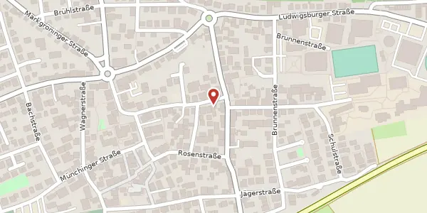 Karte der Umgebung von Hindenburgstraße 28, 71696 Möglingen