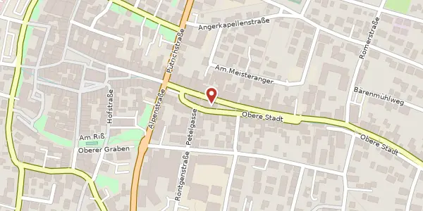Karte der Umgebung von Rathausplatz 21, 82362 Weilheim