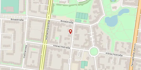 Karte der Umgebung von Friedrich-Franz-Straße 4, 12103 Berlin