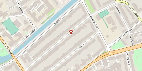 Karte der Umgebung von Blumenau 68, 22089 Hamburg