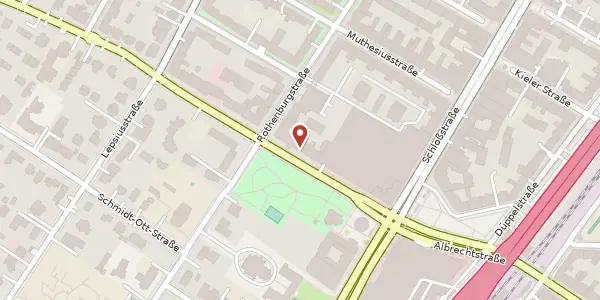 Karte der Umgebung von Grunewaldstraße 5, 12165 Berlin