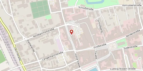 Karte der Umgebung von Neustadt 15, 25813 Husum