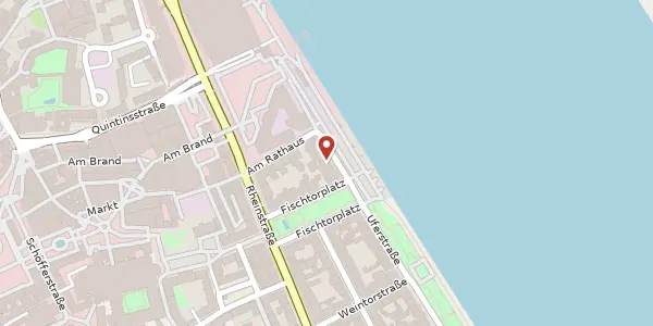 Karte der Umgebung von Uferstraße 55, 55116 Mainz