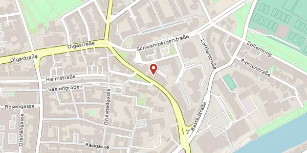 Karte der Umgebung von Münchner Straße 15, 89073 Ulm/Donau